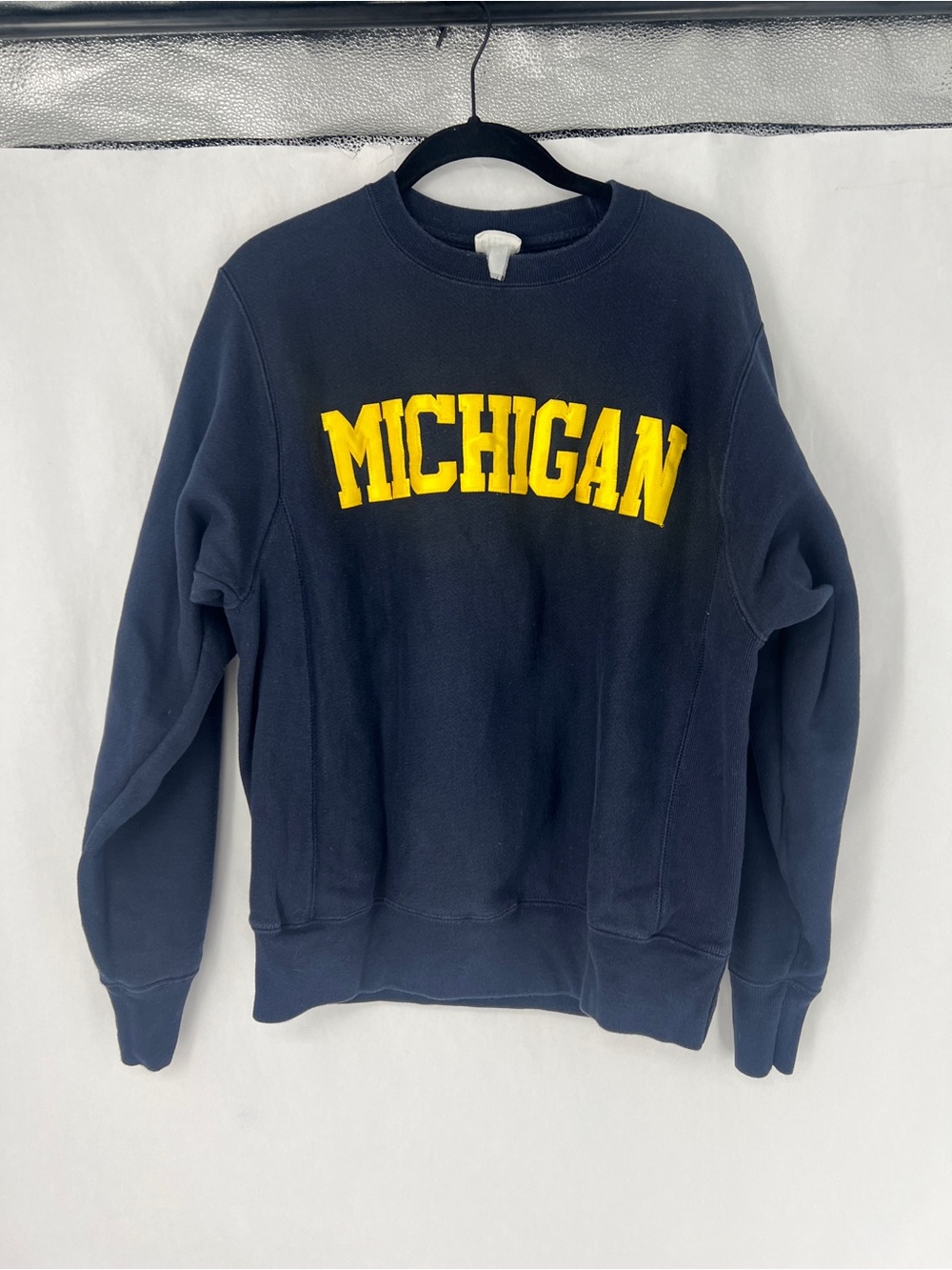 University of Michigan Champion reverse weave Navy Crewneck Sweatshirt